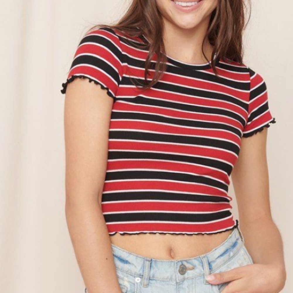 GARAGE striped tee. Size M